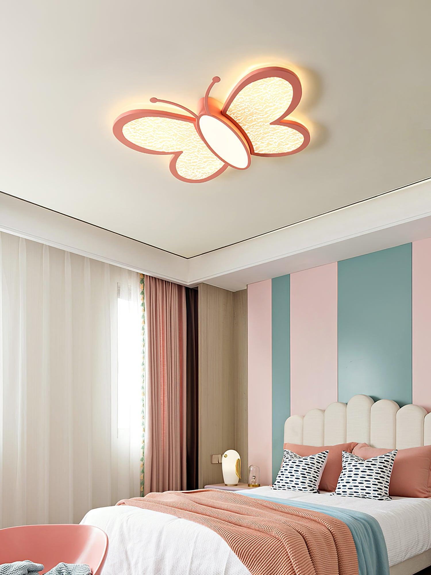 Dael Nordic Art Butterfly Ceiling Lamp-Neutral Decor