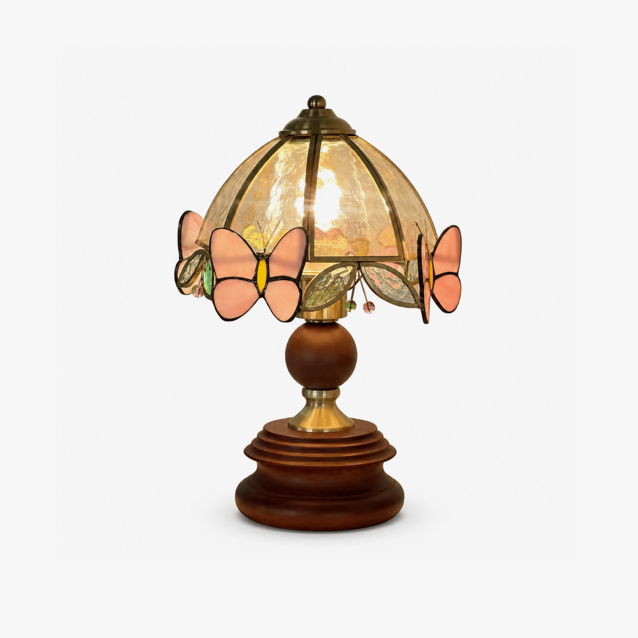 Butterfly Garden Tiffany Table Lamp-Neutral Decor