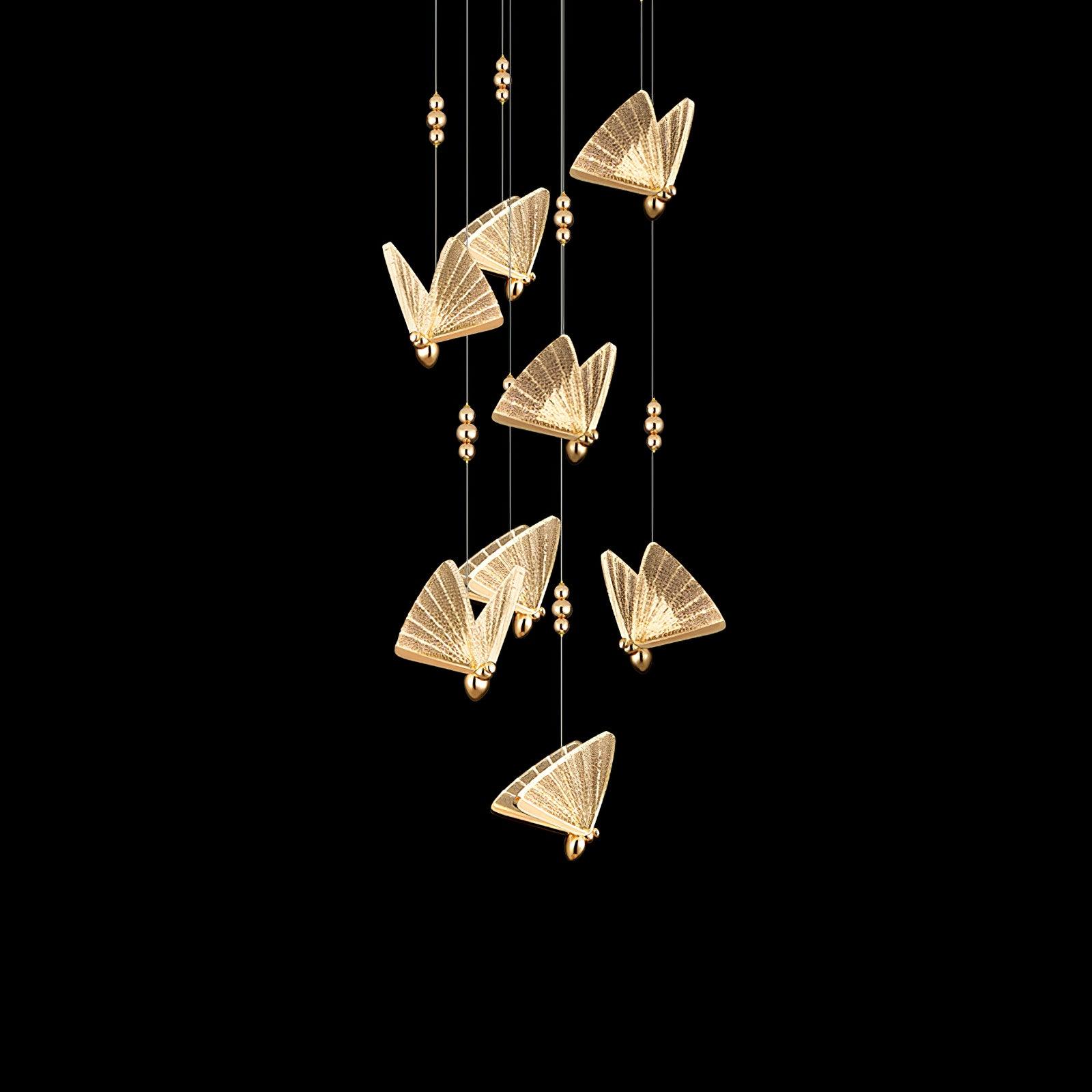 Lunora Modern Butterfly Pendant Light-Neutral Decor