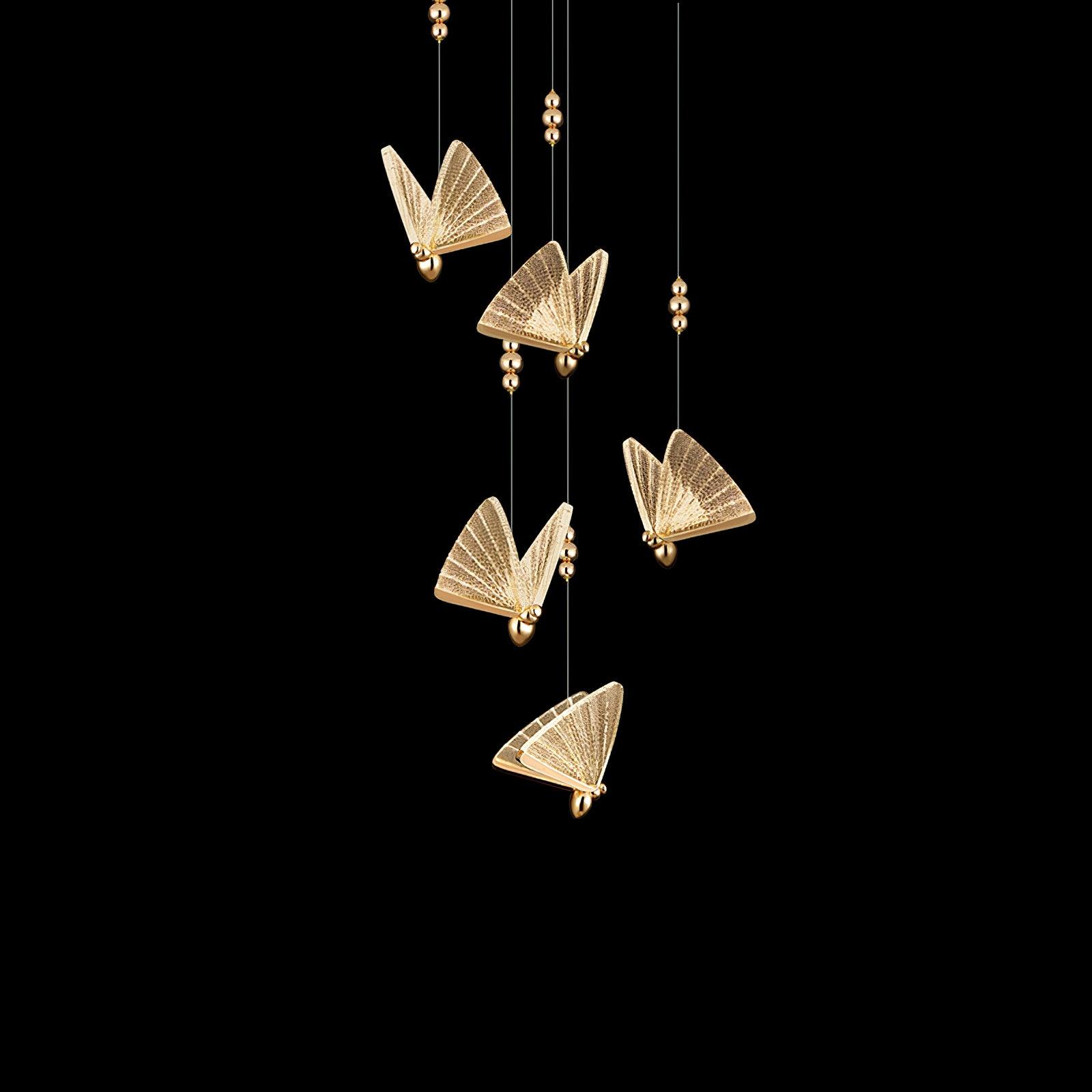 Lunora Modern Butterfly Pendant Light-Neutral Decor