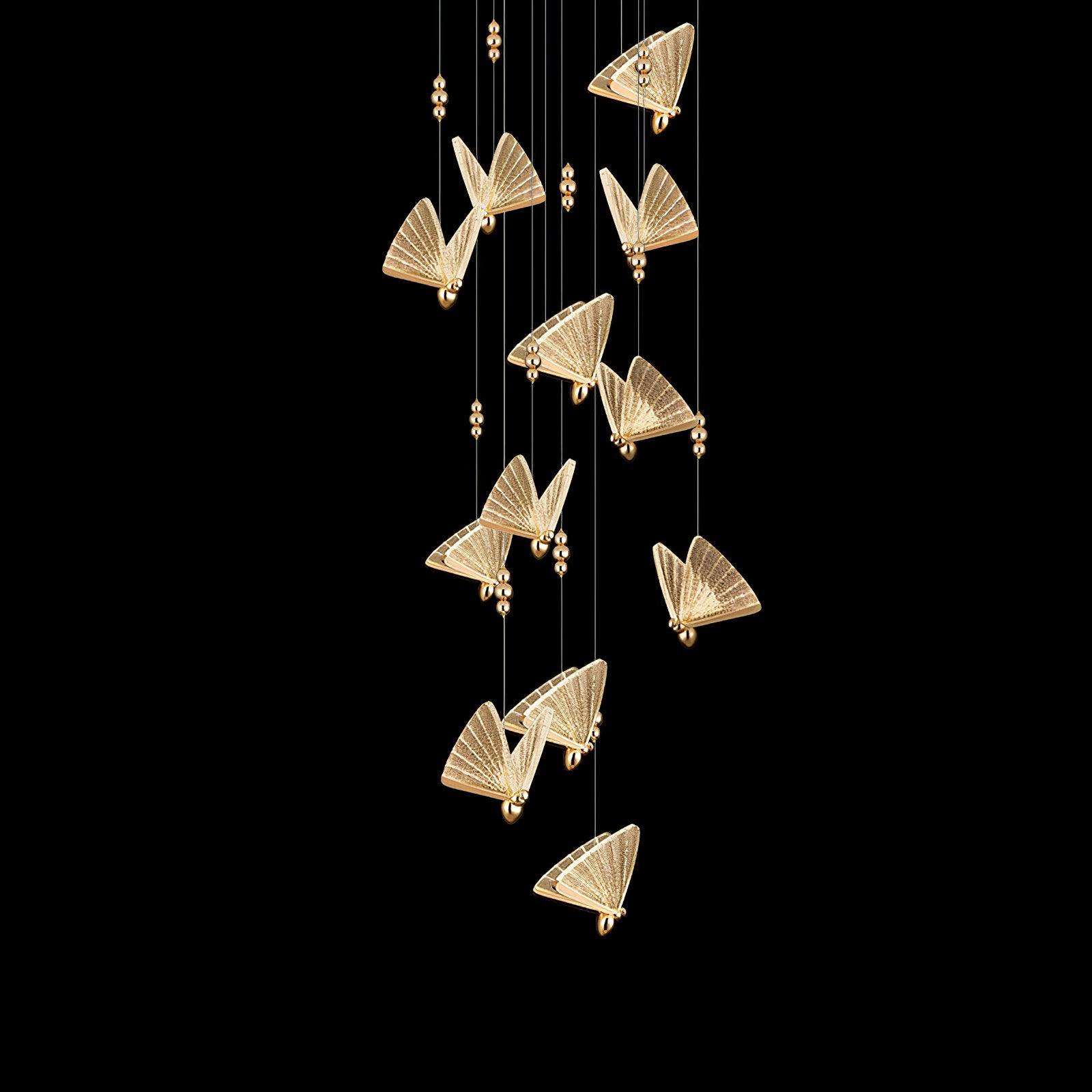 Lunora Modern Butterfly Pendant Light-Neutral Decor