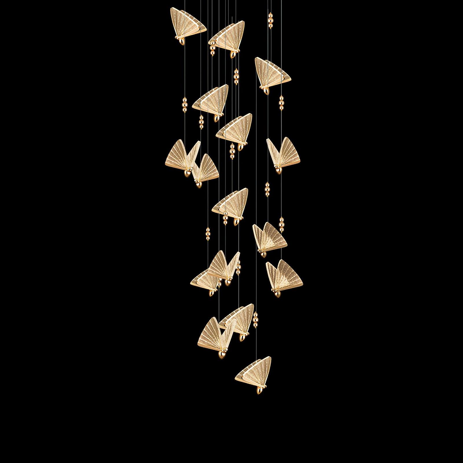 Lunora Modern Butterfly Pendant Light-Neutral Decor