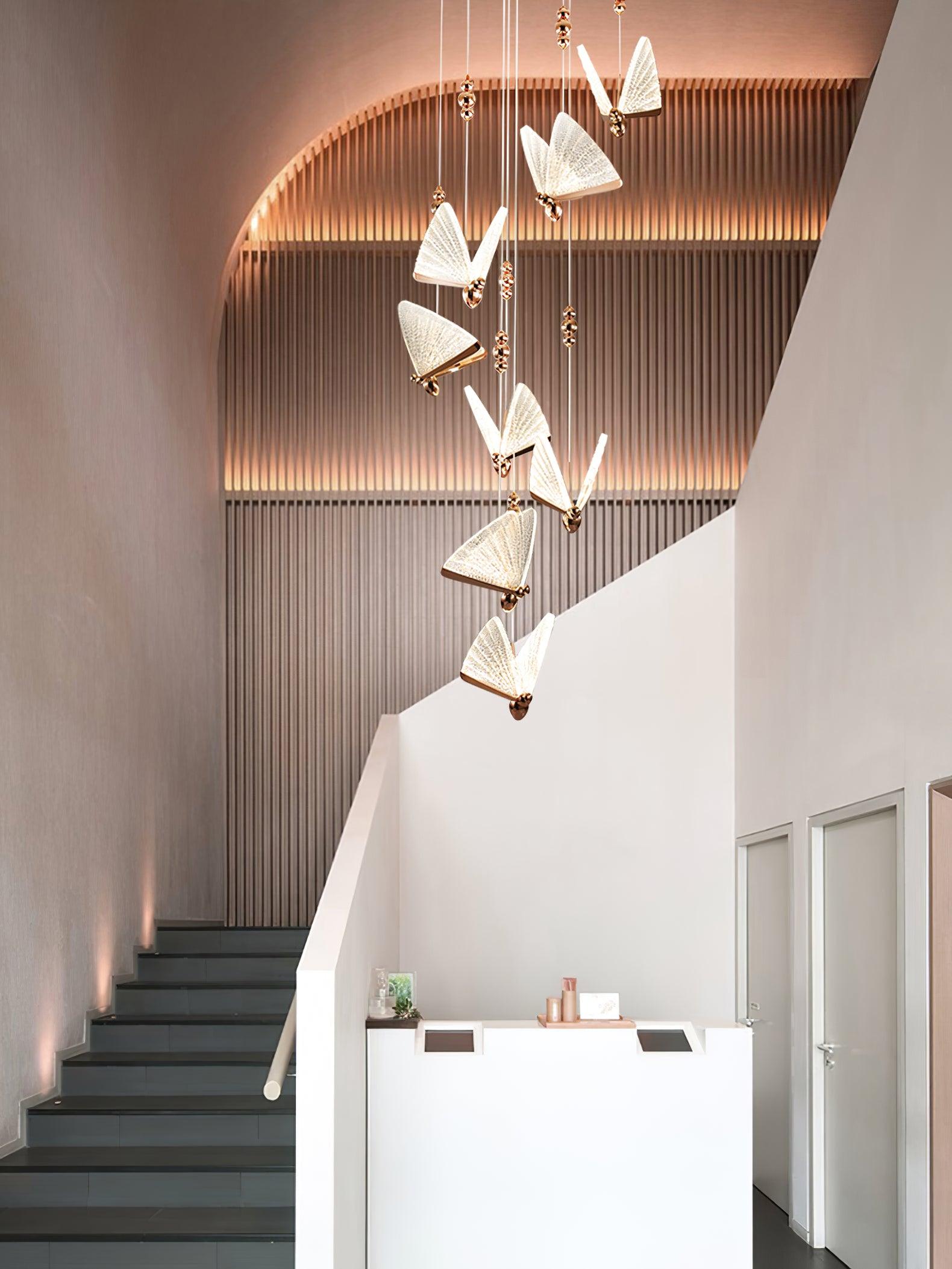 Lunora Modern Butterfly Pendant Light-Neutral Decor