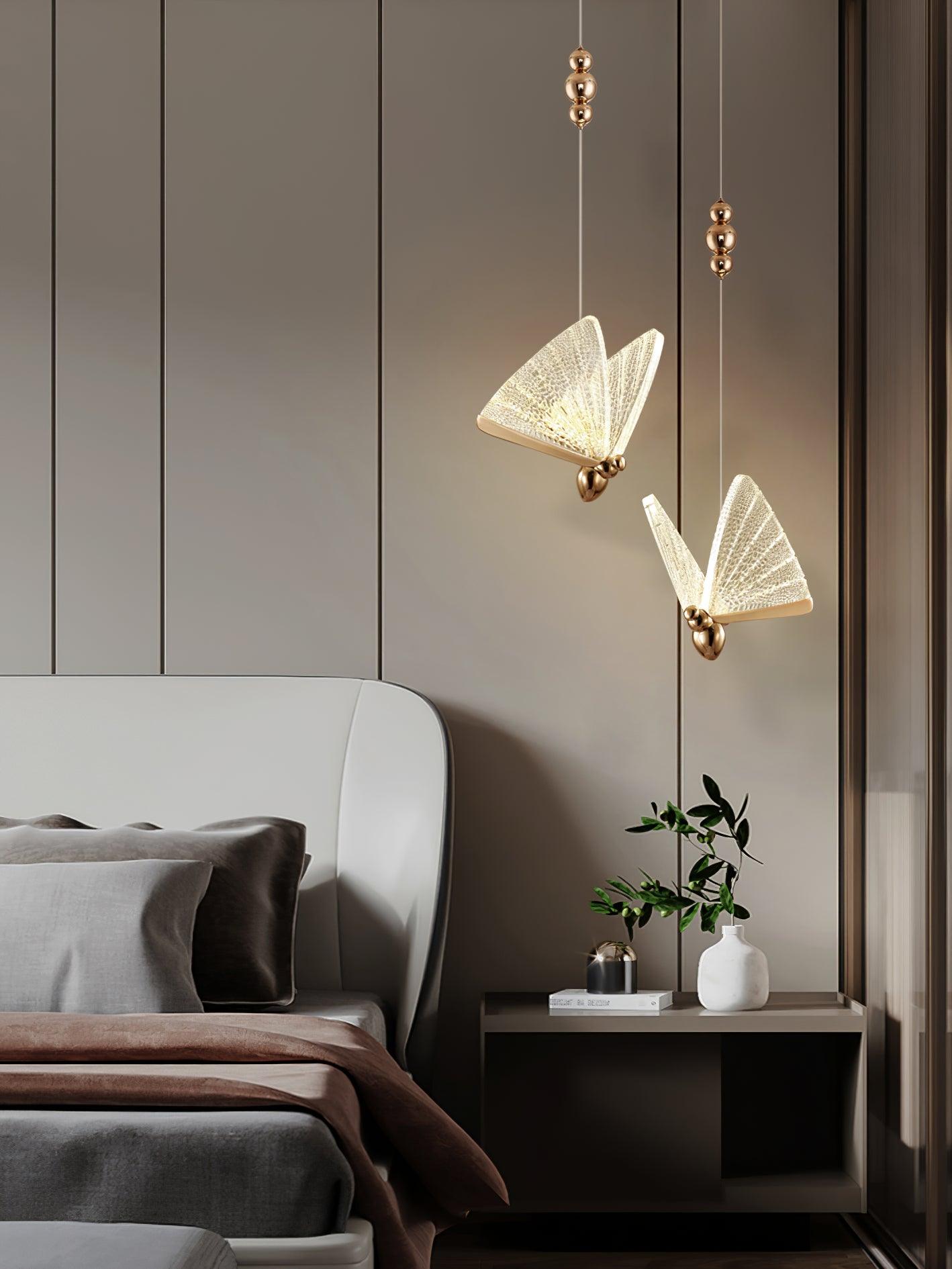 Lunora Modern Butterfly Pendant Light-Neutral Decor