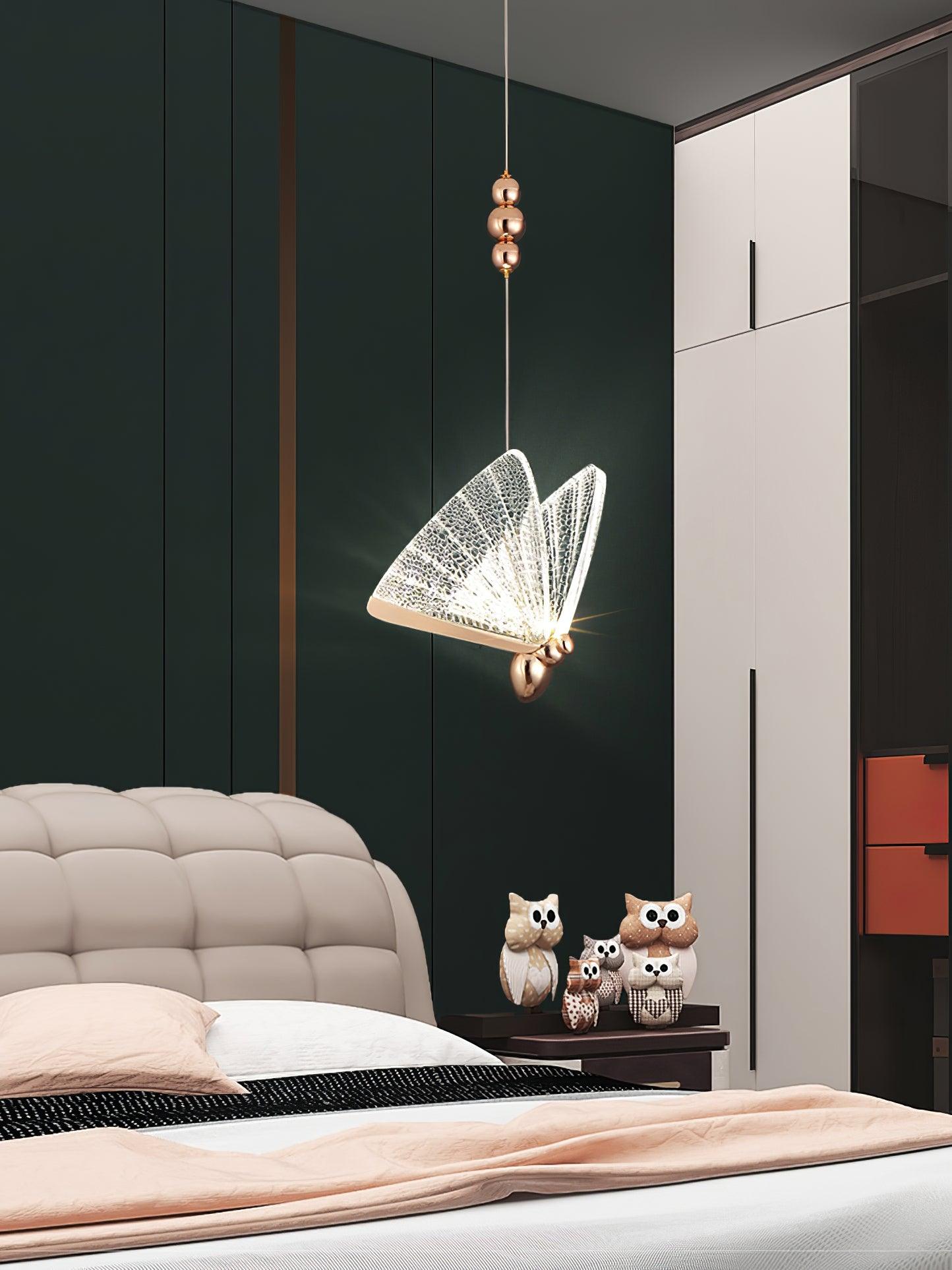 Lunora Modern Butterfly Pendant Light-Neutral Decor