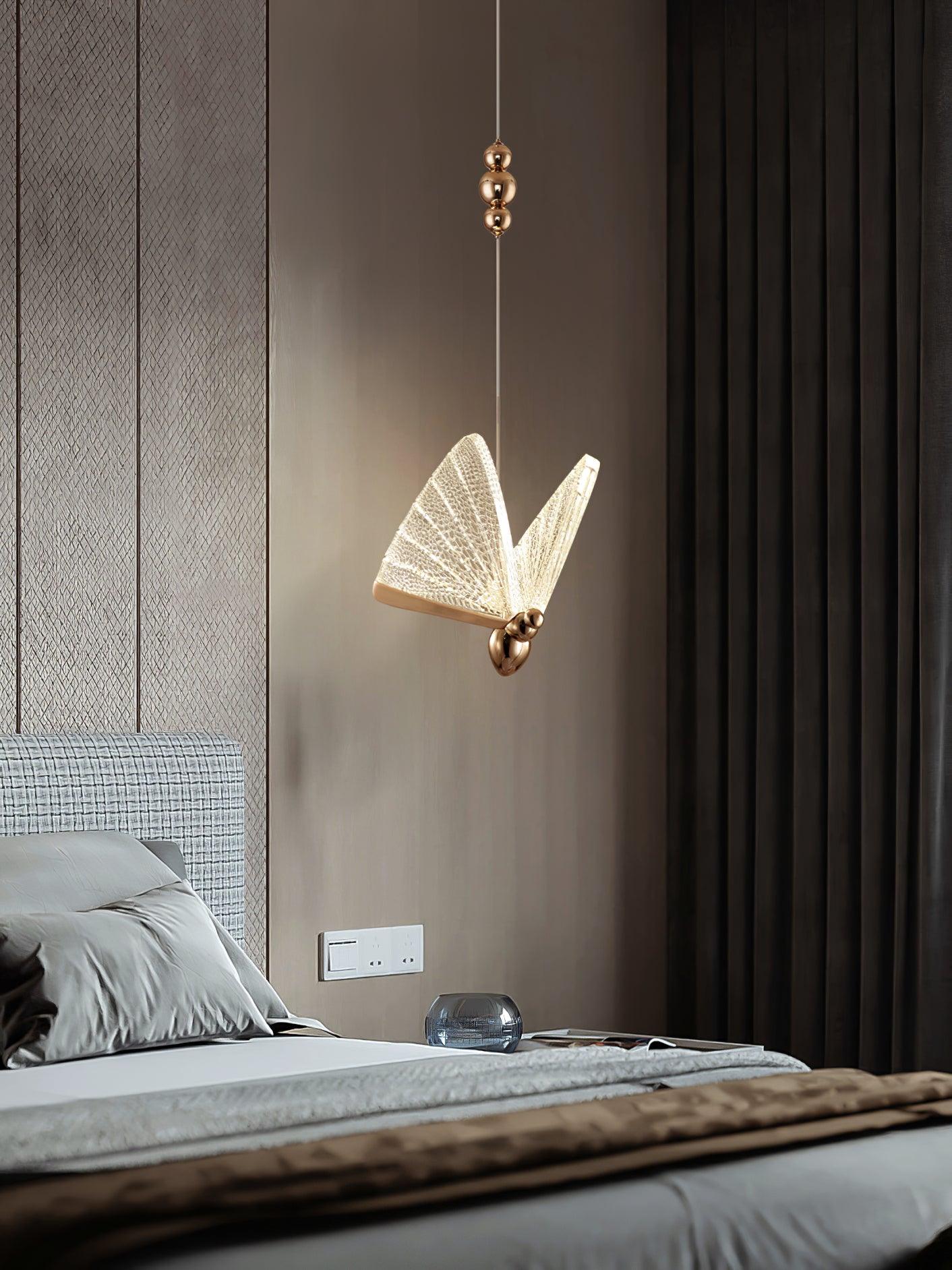 Lunora Modern Butterfly Pendant Light-Neutral Decor