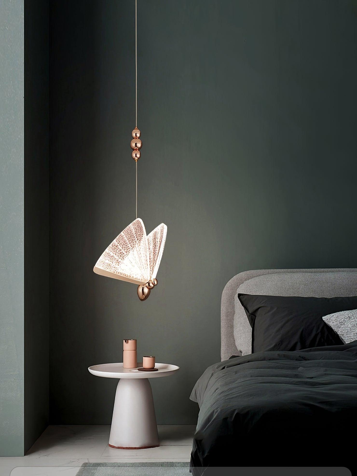 Lunora Modern Butterfly Pendant Light-Neutral Decor