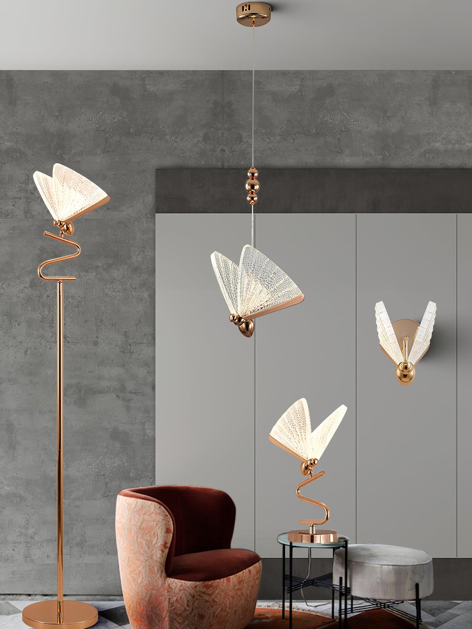 Lunora Modern Butterfly Pendant Light-Neutral Decor