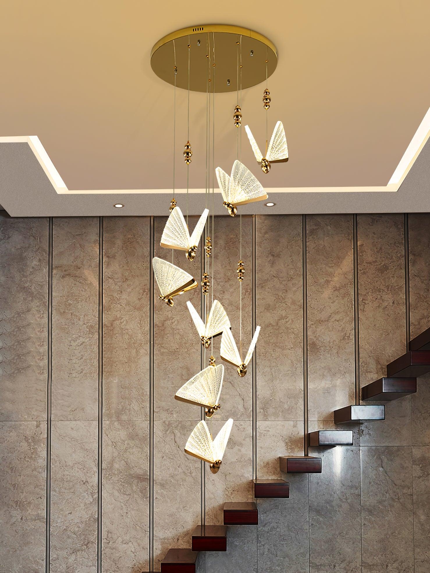 Lunora Modern Butterfly Pendant Light-Neutral Decor