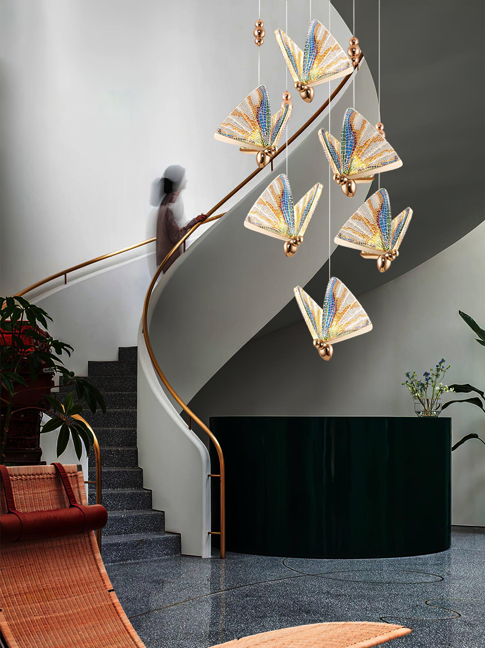 Lunora Modern Butterfly Pendant Light-Neutral Decor