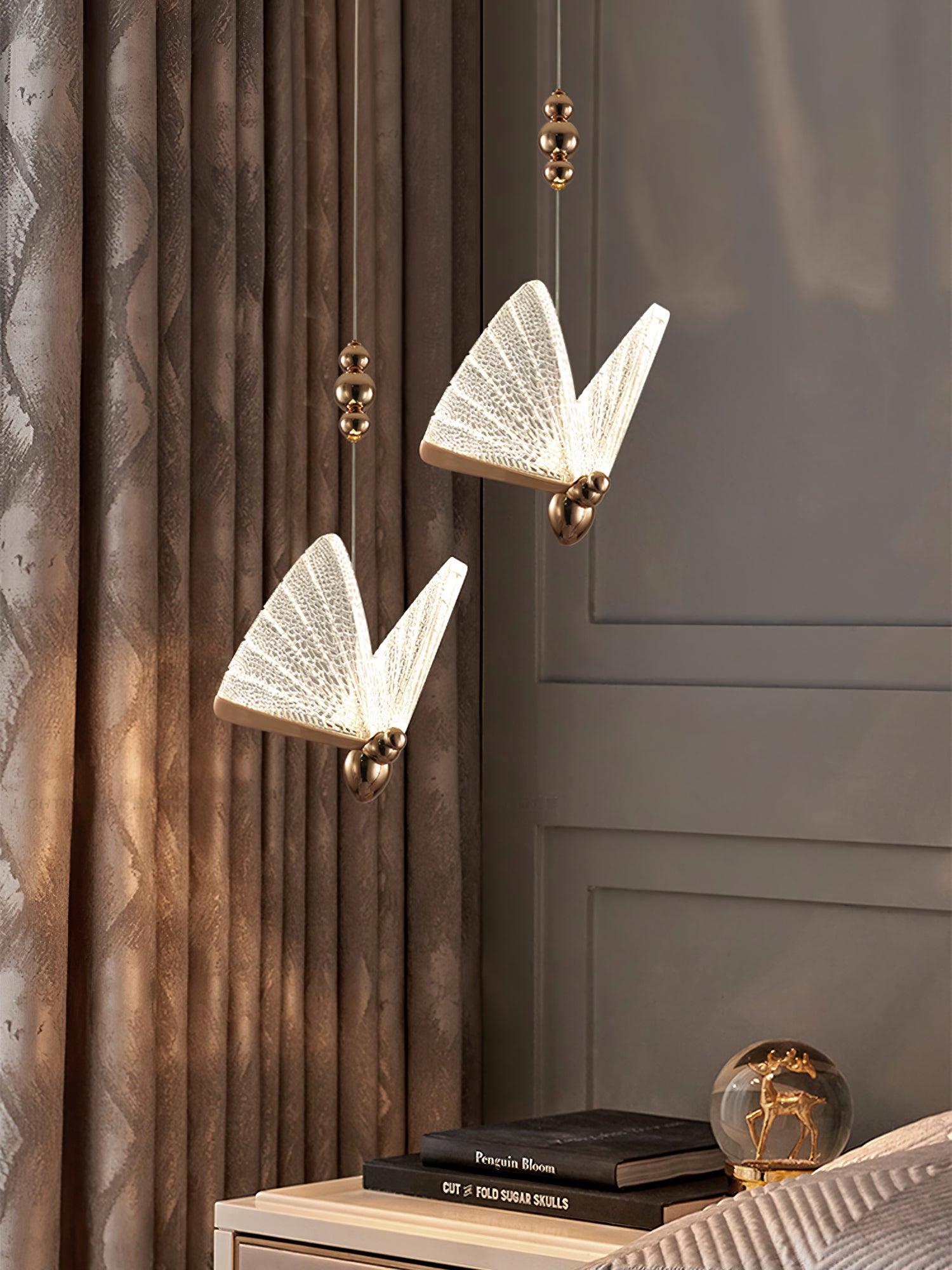 Lunora Modern Butterfly Pendant Light-Neutral Decor