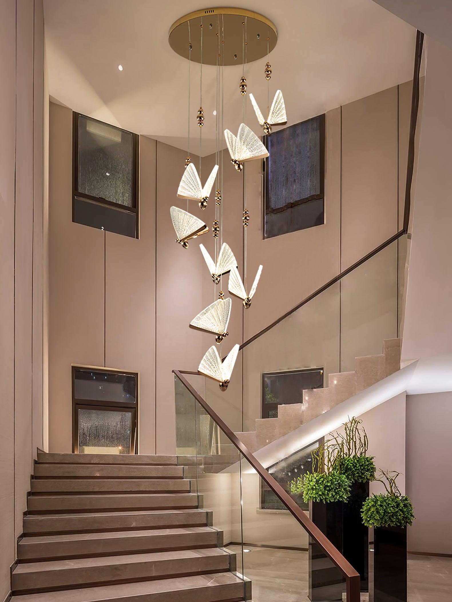 Lunora Modern Butterfly Pendant Light-Neutral Decor