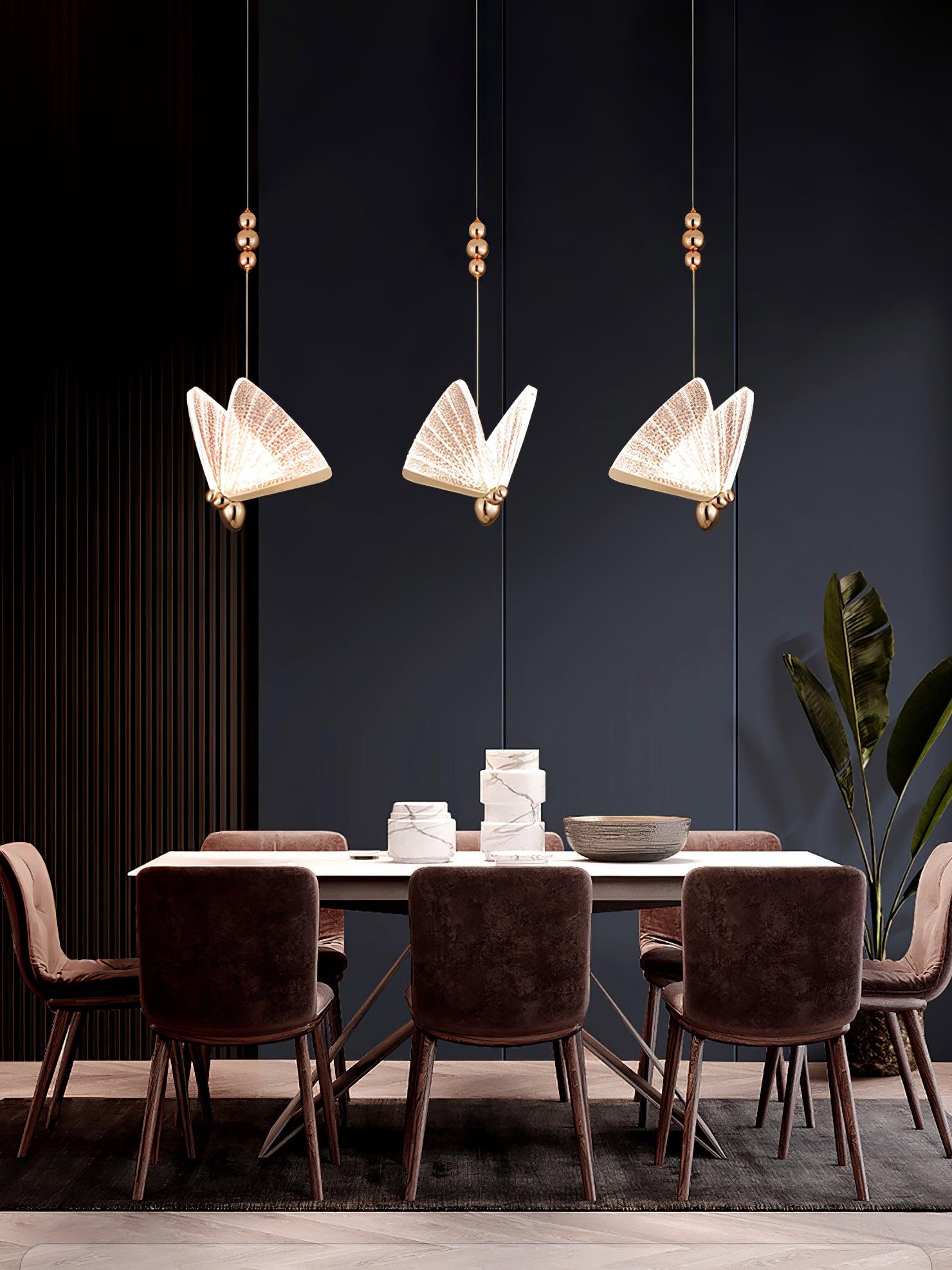 Lunora Modern Butterfly Pendant Light-Neutral Decor