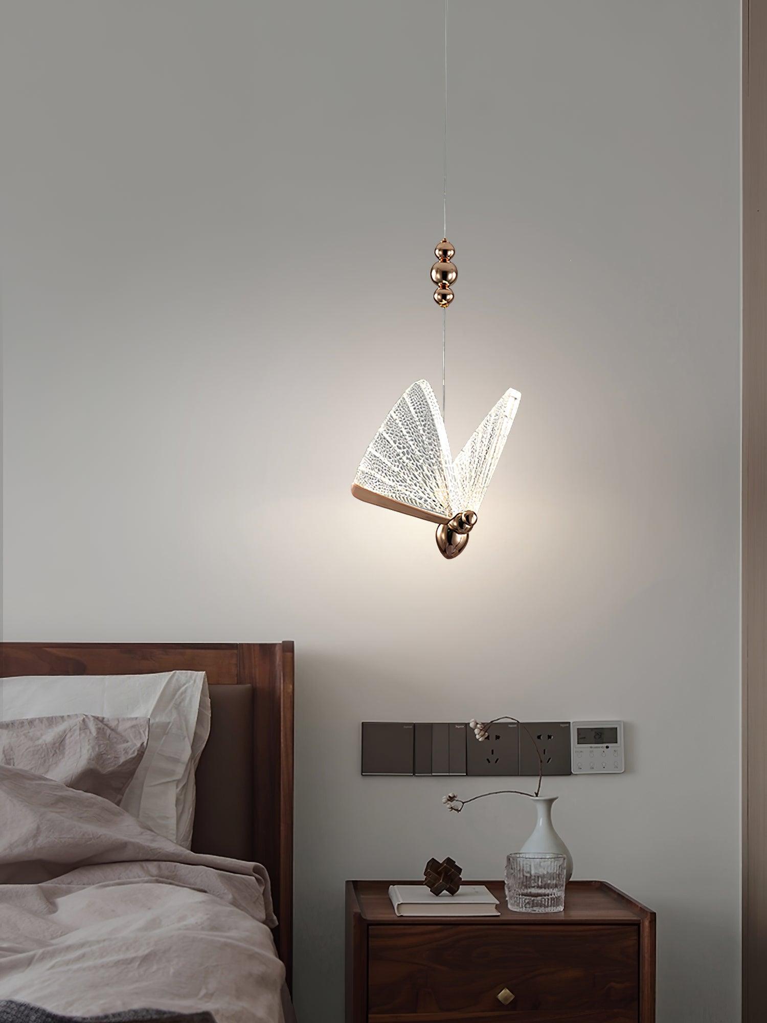 Lunora Modern Butterfly Pendant Light-Neutral Decor