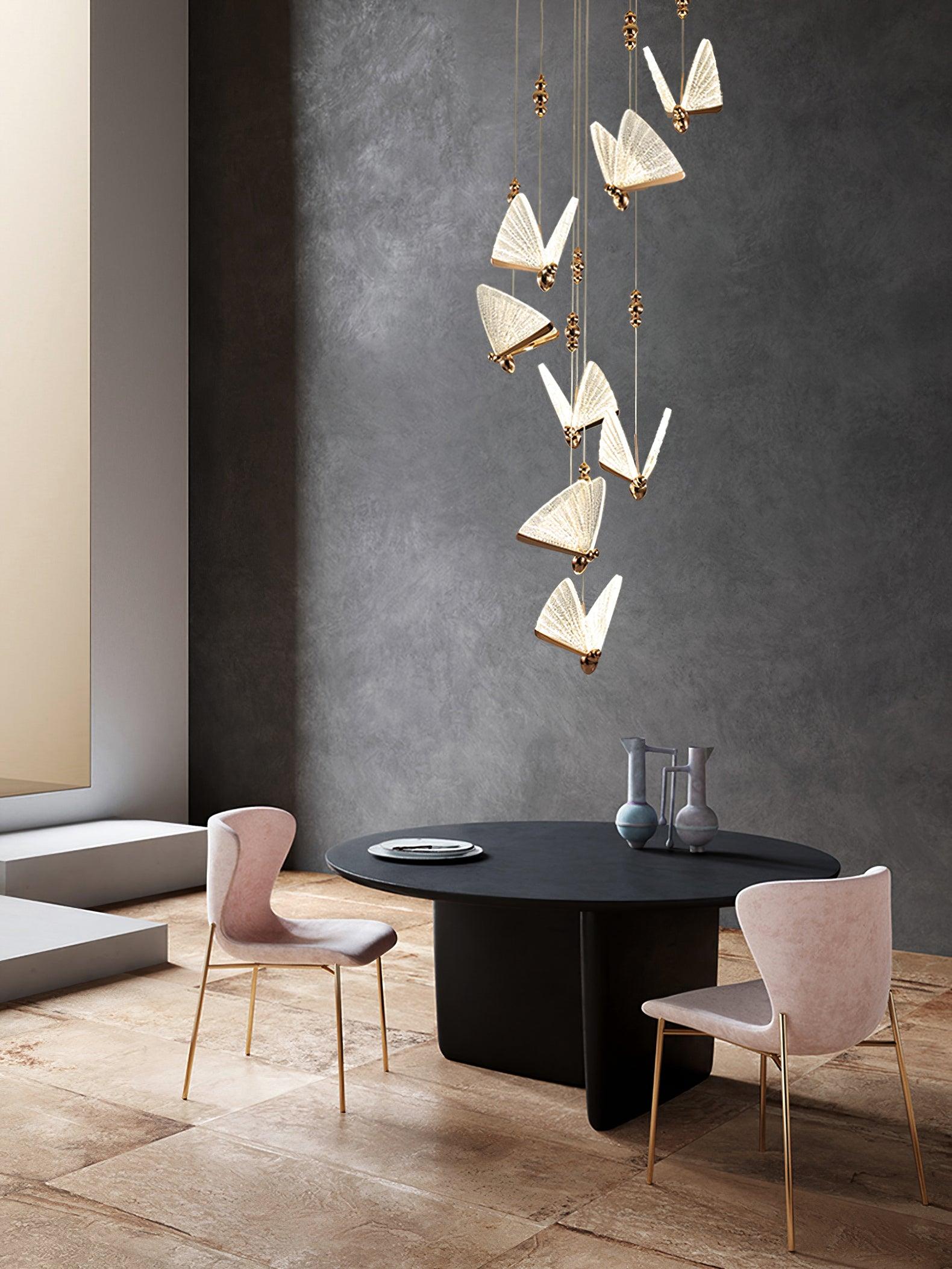 Lunora Modern Butterfly Pendant Light-Neutral Decor
