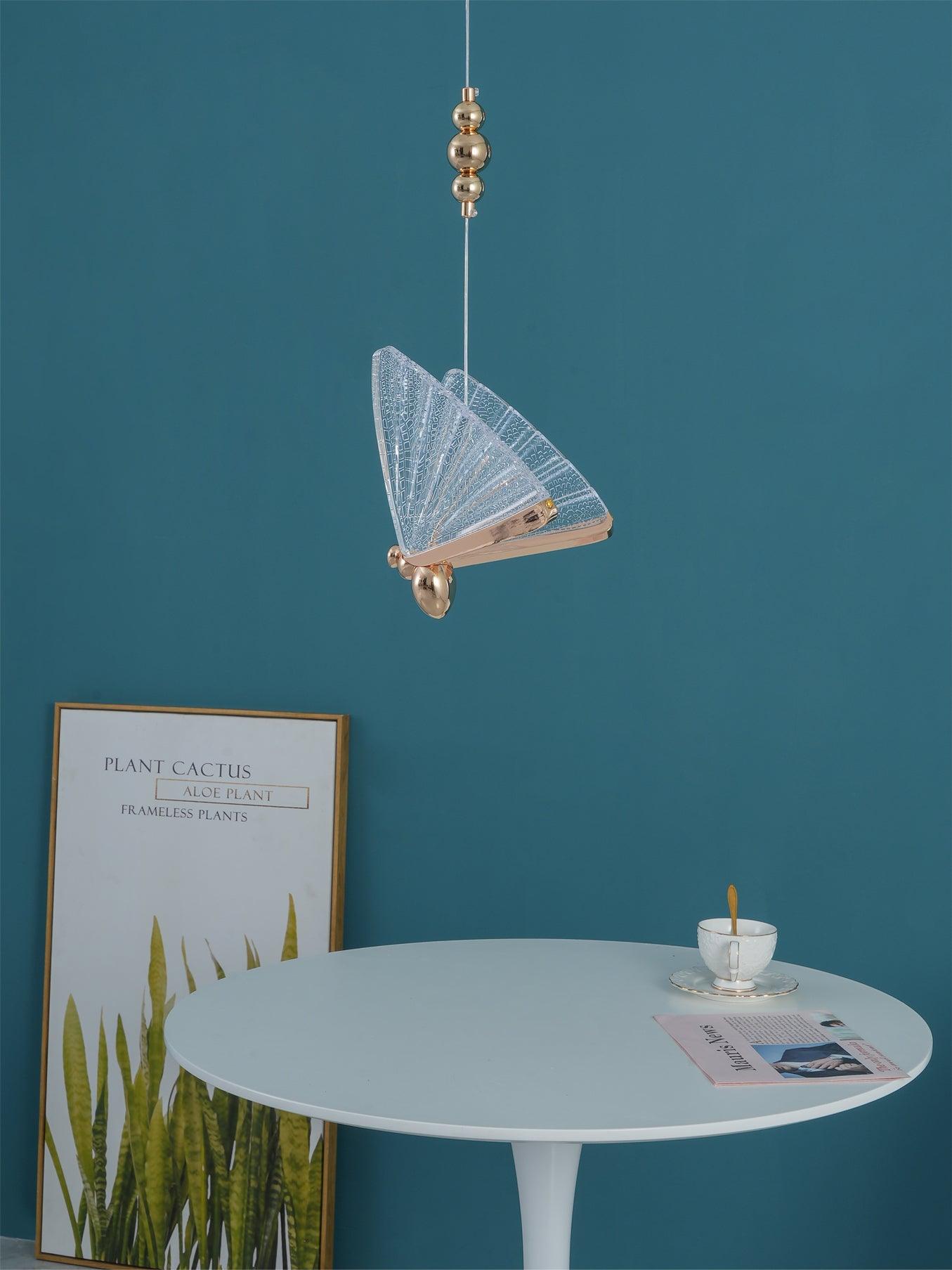 Lunora Modern Butterfly Pendant Light-Neutral Decor