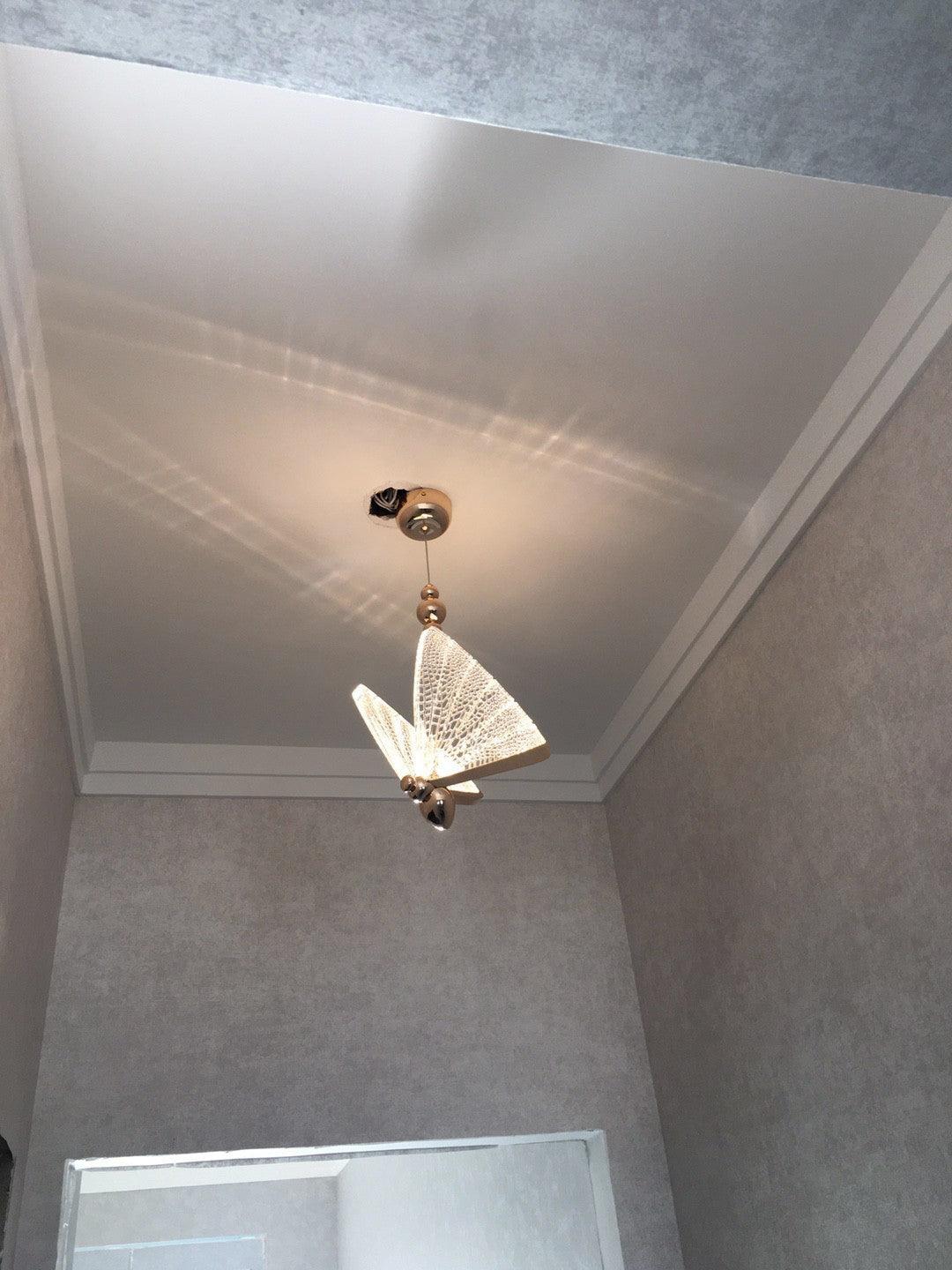 Lunora Modern Butterfly Pendant Light-Neutral Decor
