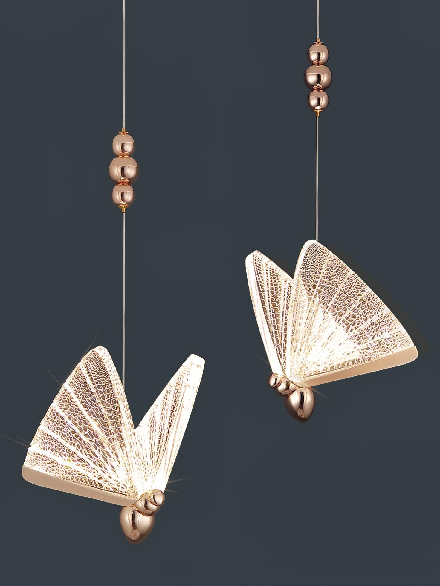 Lunora Modern Butterfly Pendant Light-Neutral Decor