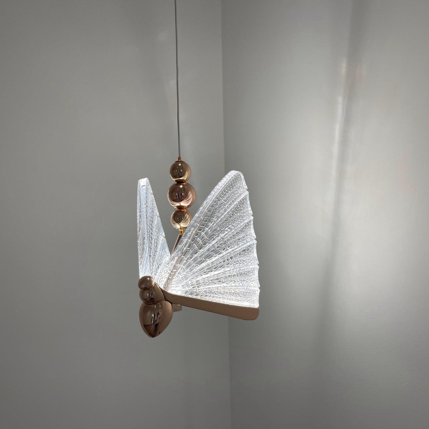 Lunora Modern Butterfly Pendant Light-Neutral Decor