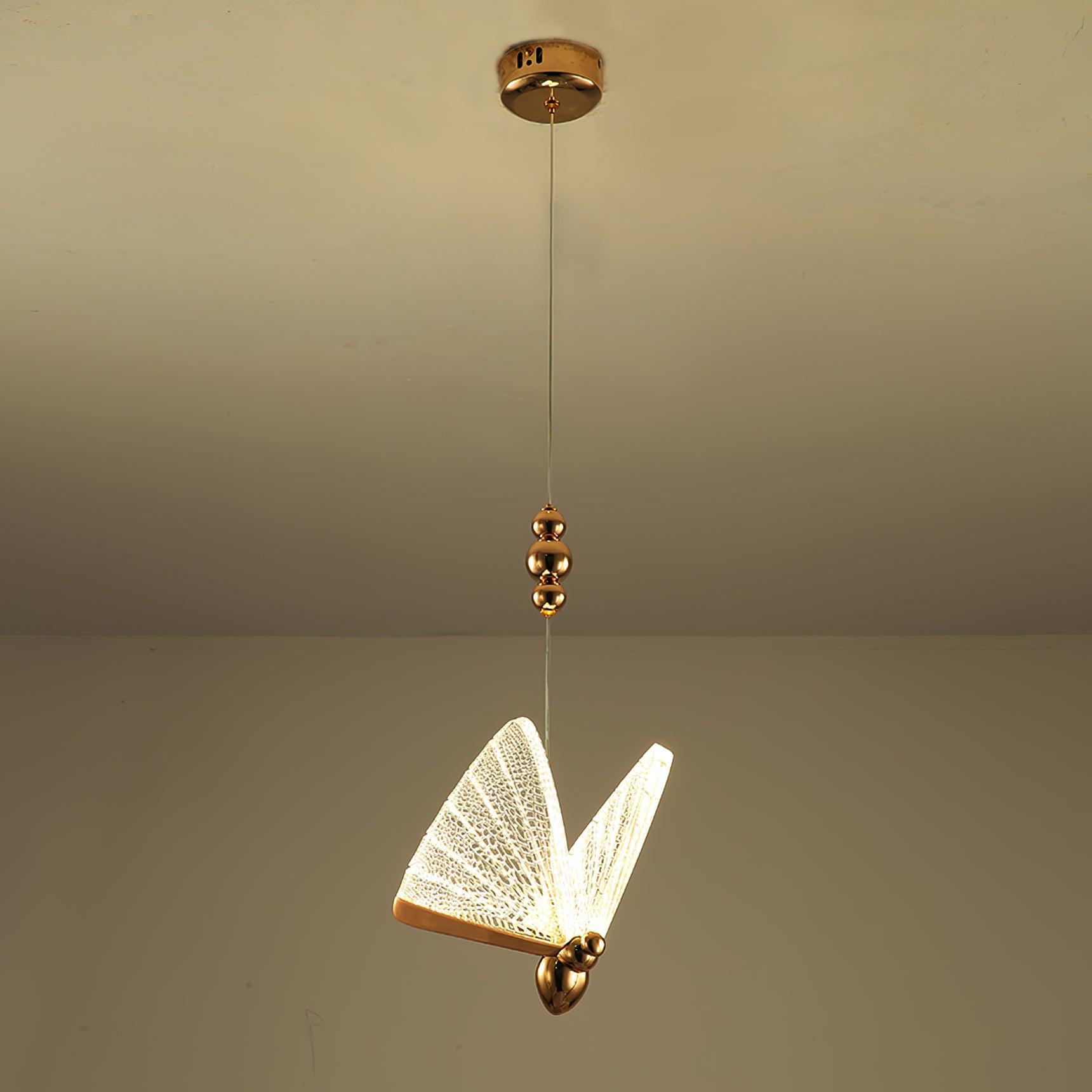 Lunora Modern Butterfly Pendant Light-Neutral Decor