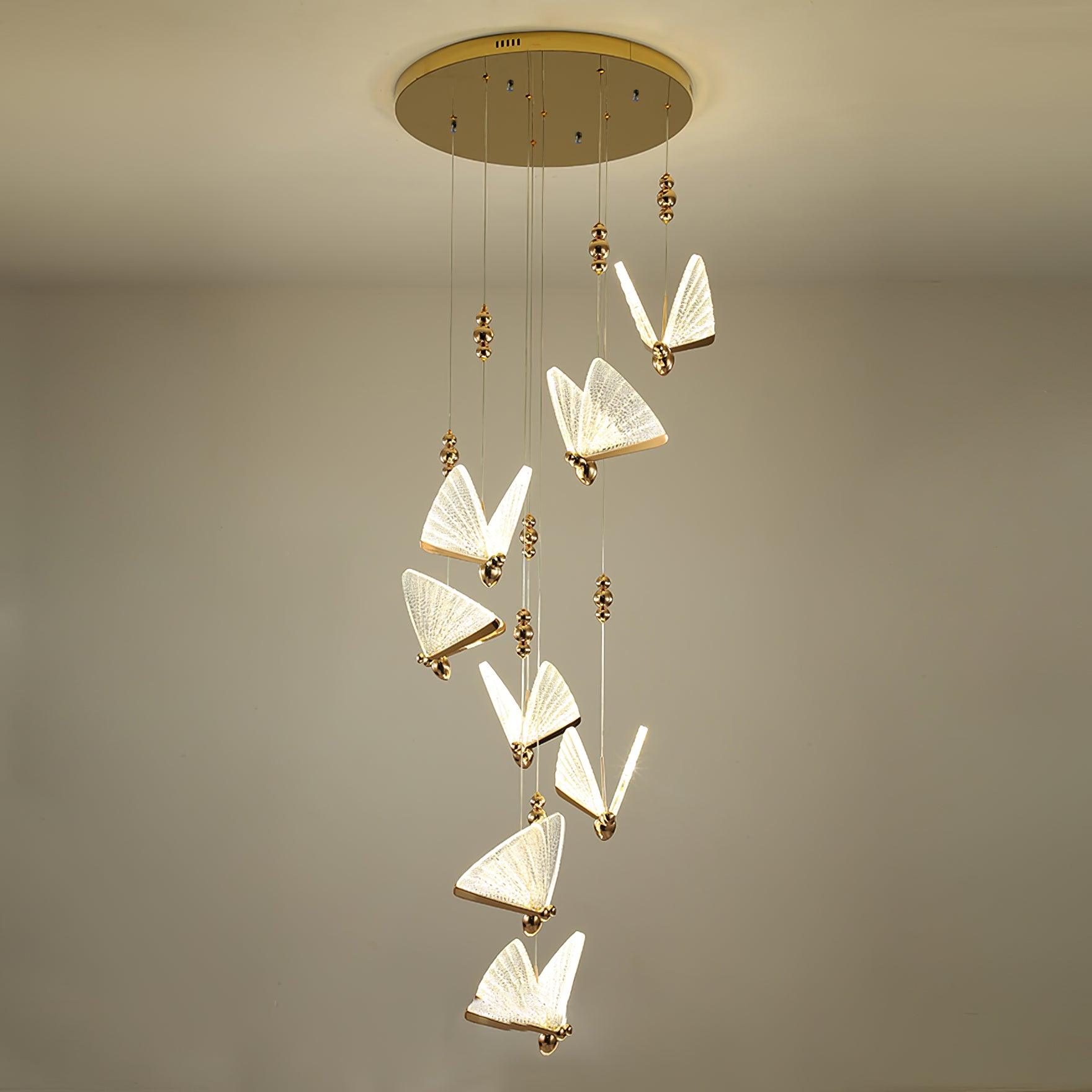 Lunora Modern Butterfly Pendant Light-Neutral Decor