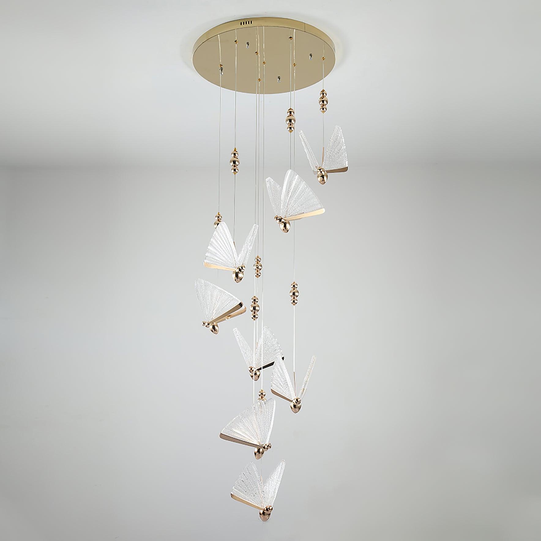 Lunora Modern Butterfly Pendant Light-Neutral Decor