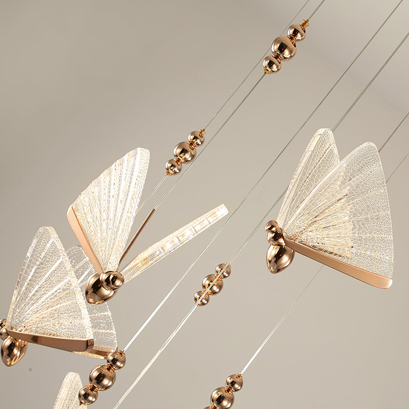 Lunora Modern Butterfly Pendant Light-Neutral Decor