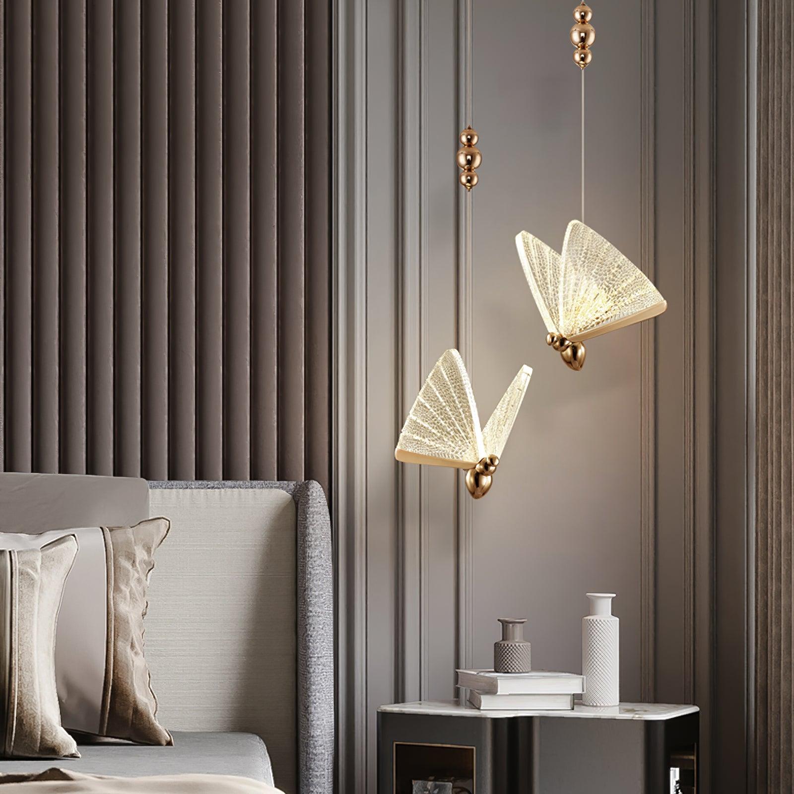 Lunora Modern Butterfly Pendant Light-Neutral Decor