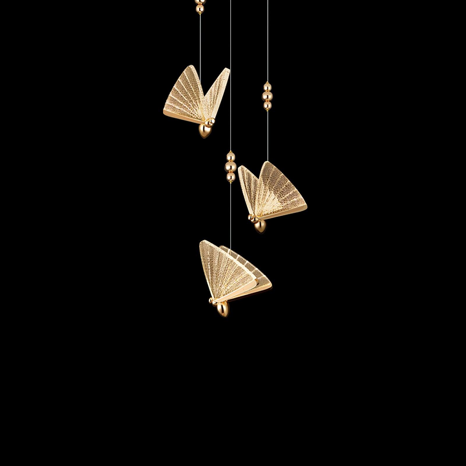 Lunora Modern Butterfly Pendant Light-Neutral Decor