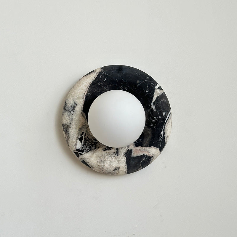 Hako Marble Indoor Wall Sconce - Neutral Decor