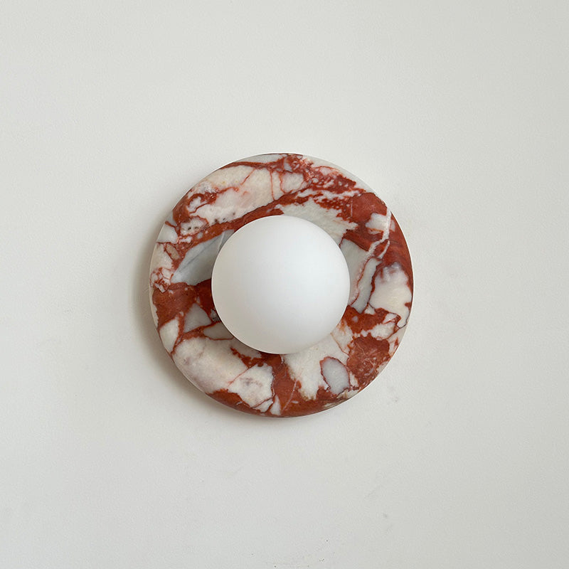 Hako Marble Indoor Wall Sconce - Neutral Decor