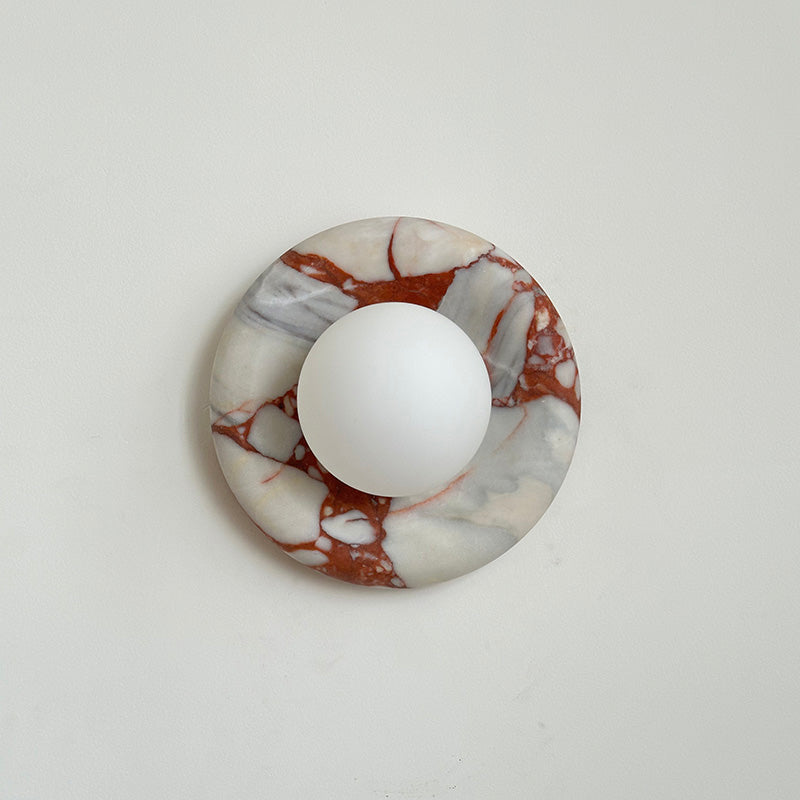 Hako Marble Indoor Wall Sconce - Neutral Decor