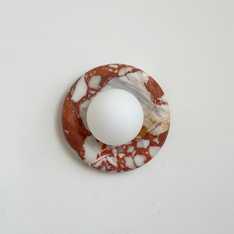 Hako Marble Indoor Wall Sconce - Neutral Decor