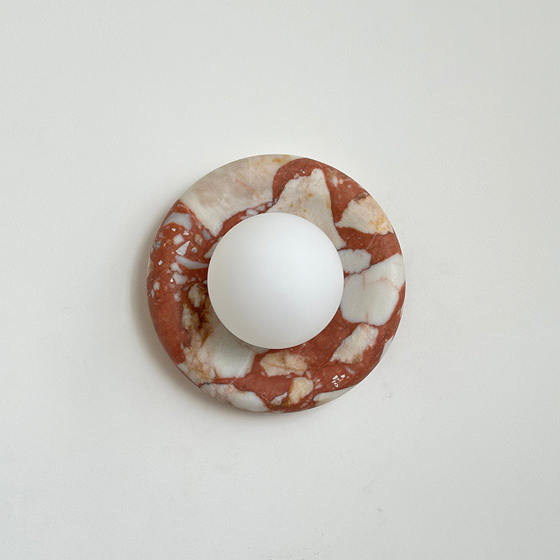 Hako Marble Indoor Wall Sconce - Neutral Decor