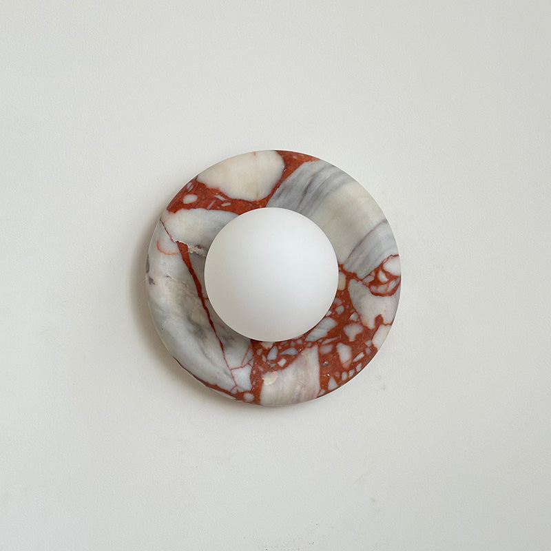 Hako Marble Indoor Wall Sconce - Neutral Decor