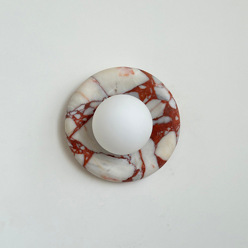 Hako Marble Indoor Wall Sconce - Neutral Decor