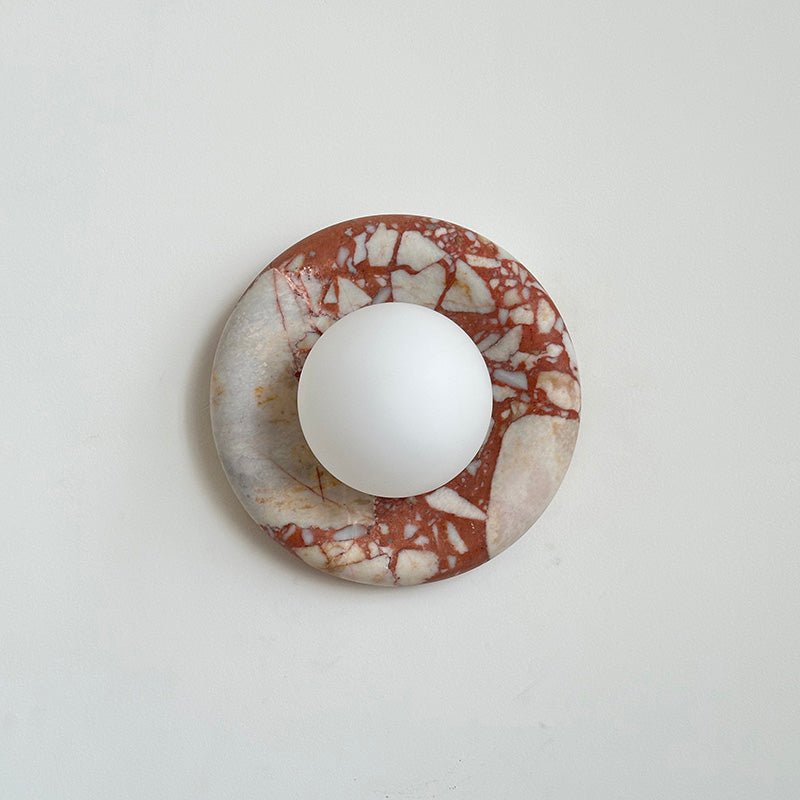 Hako Marble Indoor Wall Sconce - Neutral Decor