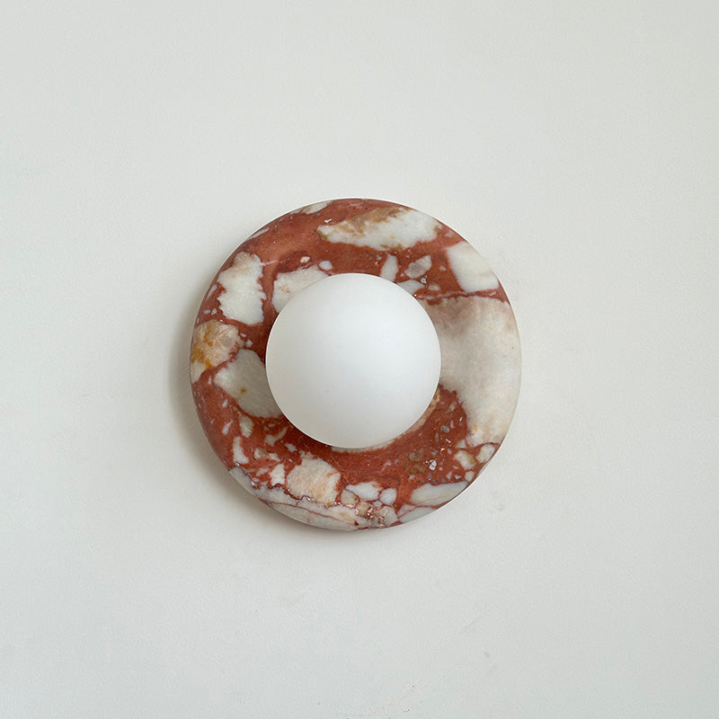 Hako Marble Indoor Wall Sconce - Neutral Decor