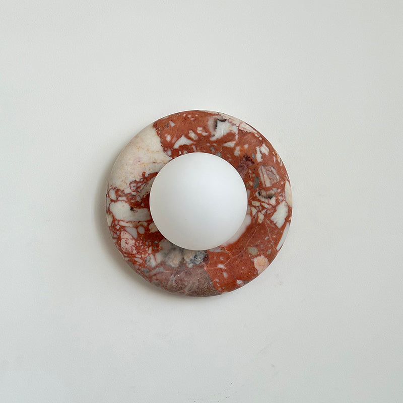 Hako Marble Indoor Wall Sconce - Neutral Decor
