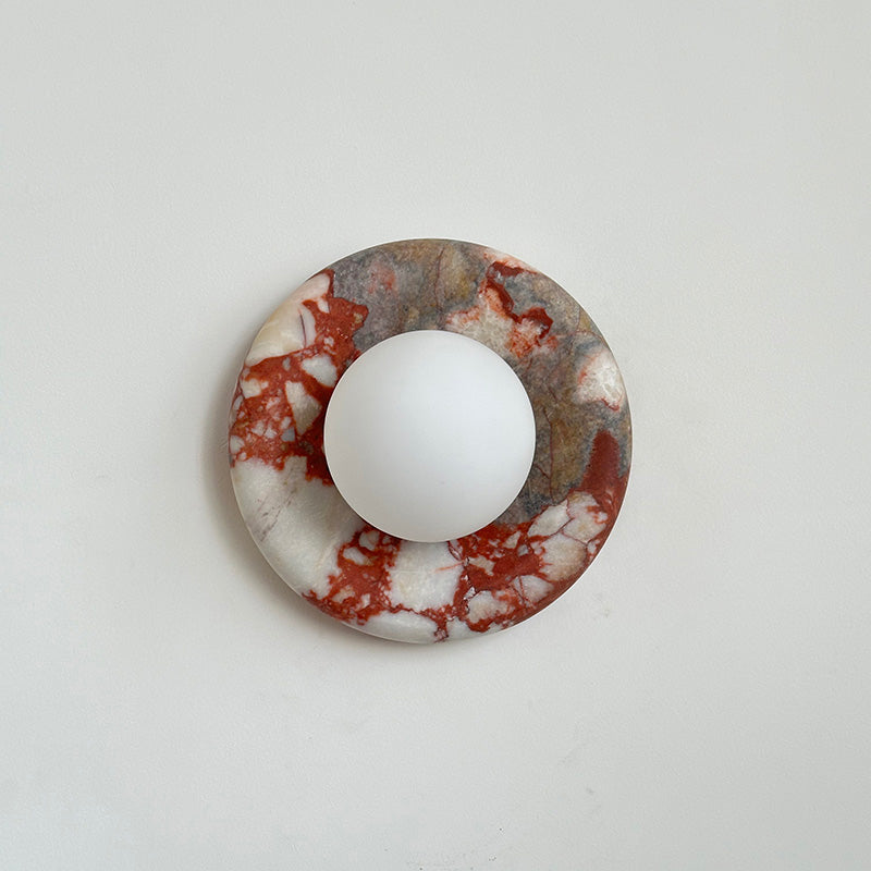 Hako Marble Indoor Wall Sconce - Neutral Decor