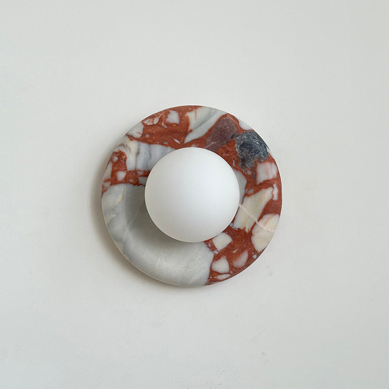 Hako Marble Indoor Wall Sconce - Neutral Decor