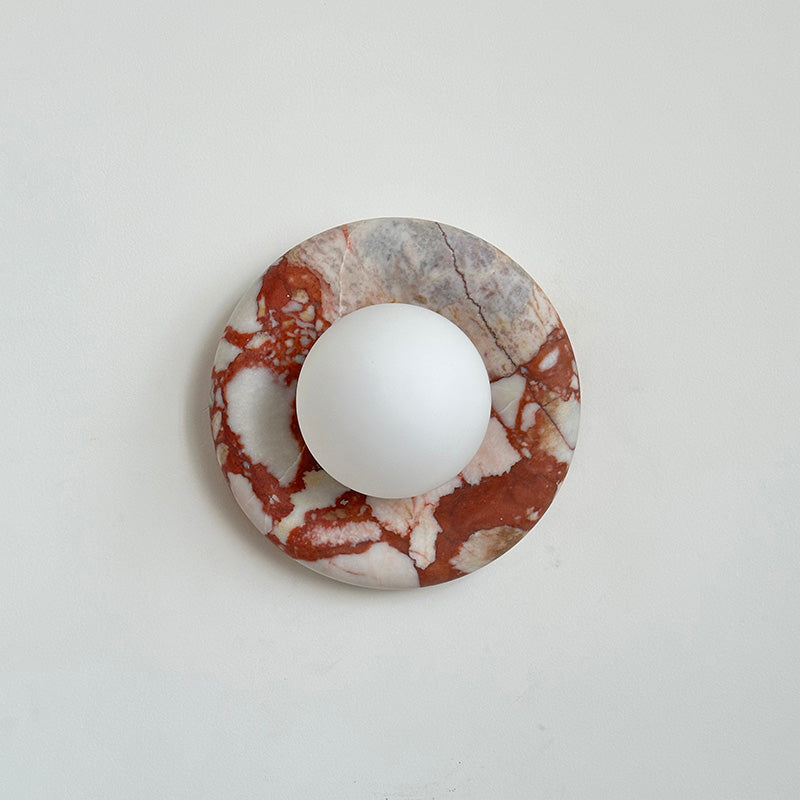 Hako Marble Indoor Wall Sconce - Neutral Decor