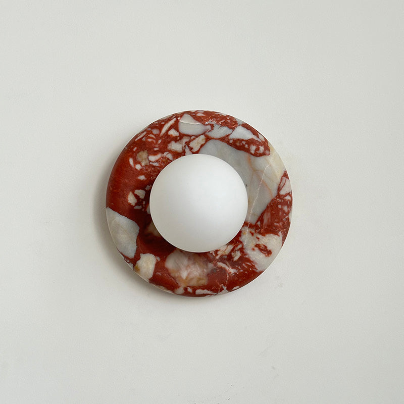 Hako Marble Indoor Wall Sconce - Neutral Decor