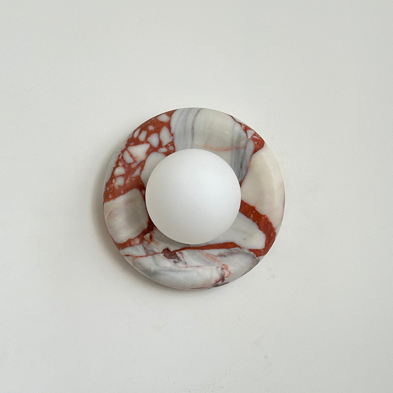 Hako Marble Indoor Wall Sconce - Neutral Decor