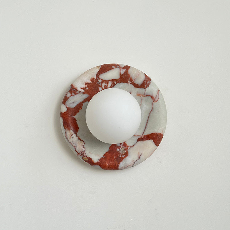 Hako Marble Indoor Wall Sconce - Neutral Decor