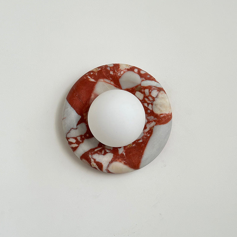 Hako Marble Indoor Wall Sconce - Neutral Decor
