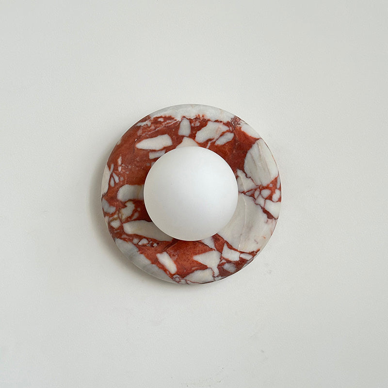 Hako Marble Indoor Wall Sconce - Neutral Decor