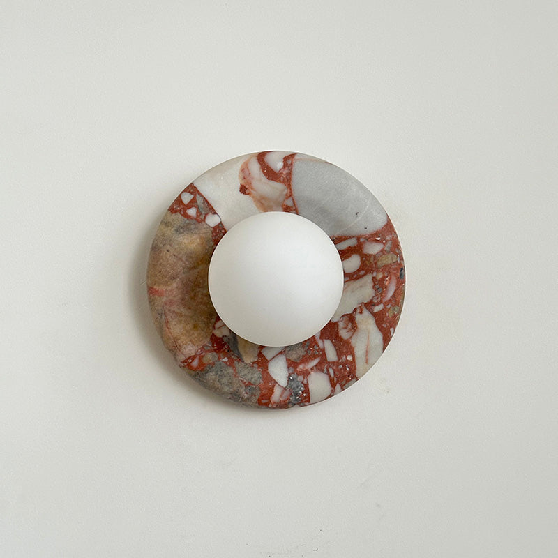 Hako Marble Indoor Wall Sconce - Neutral Decor