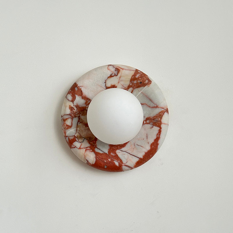 Hako Marble Indoor Wall Sconce - Neutral Decor
