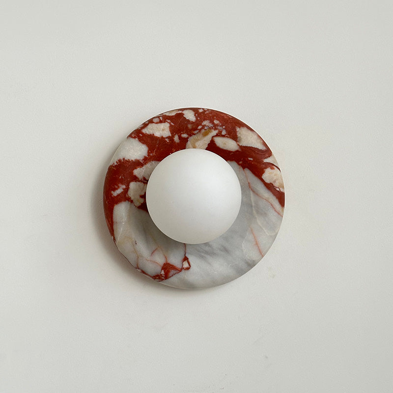 Hako Marble Indoor Wall Sconce - Neutral Decor